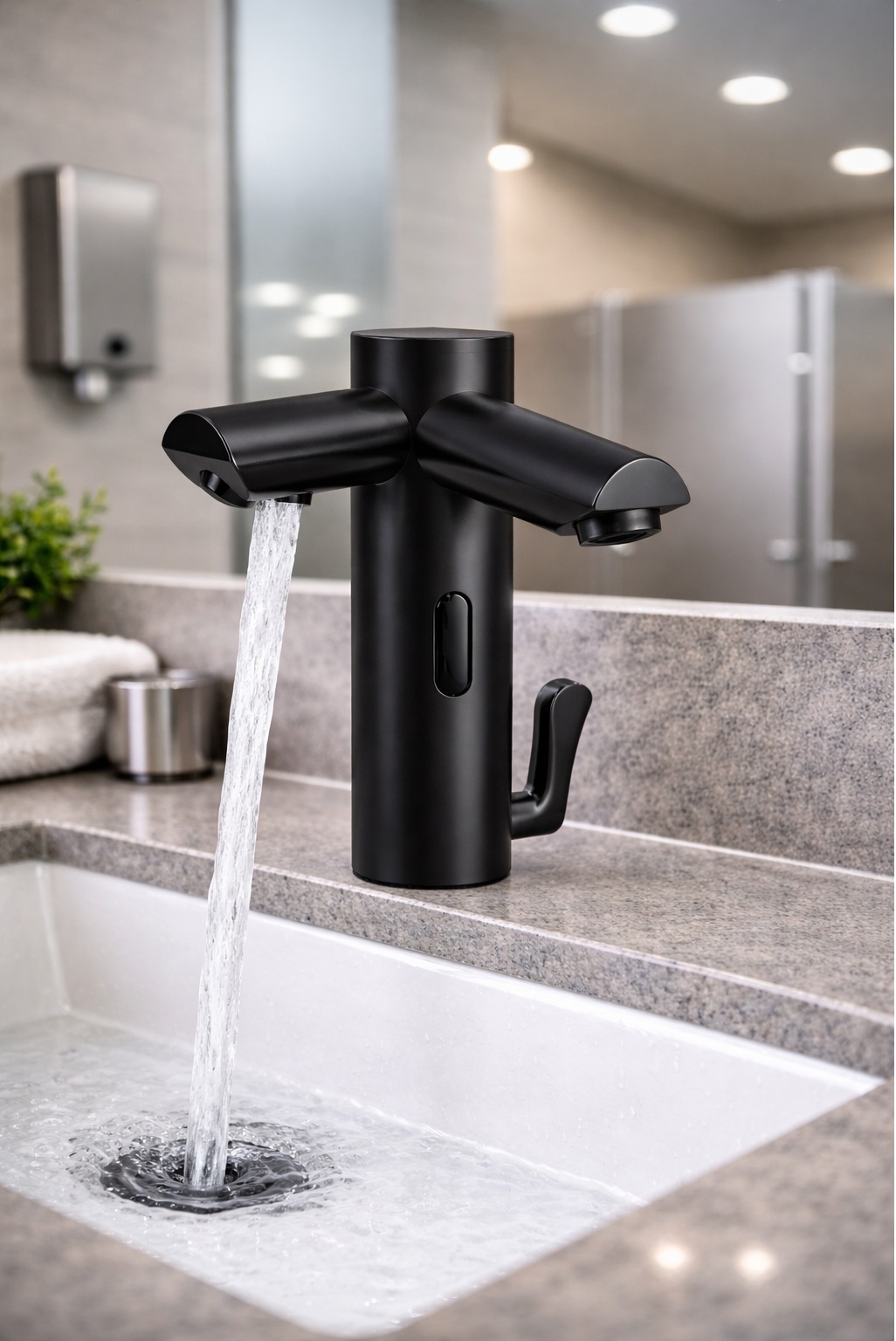 BathSelect Matte Black Touchless Faucet